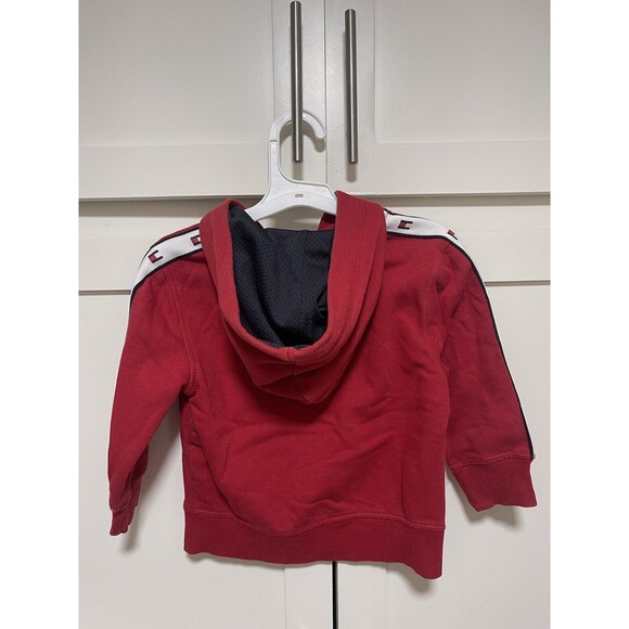 Tommy Hilfiger Hoodie Size 2T Toddler Red Zip Front Fleece - Picture 2 of 6
